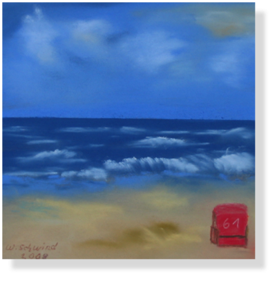 (38)  Strandruhe 15 x 15 cm 2008